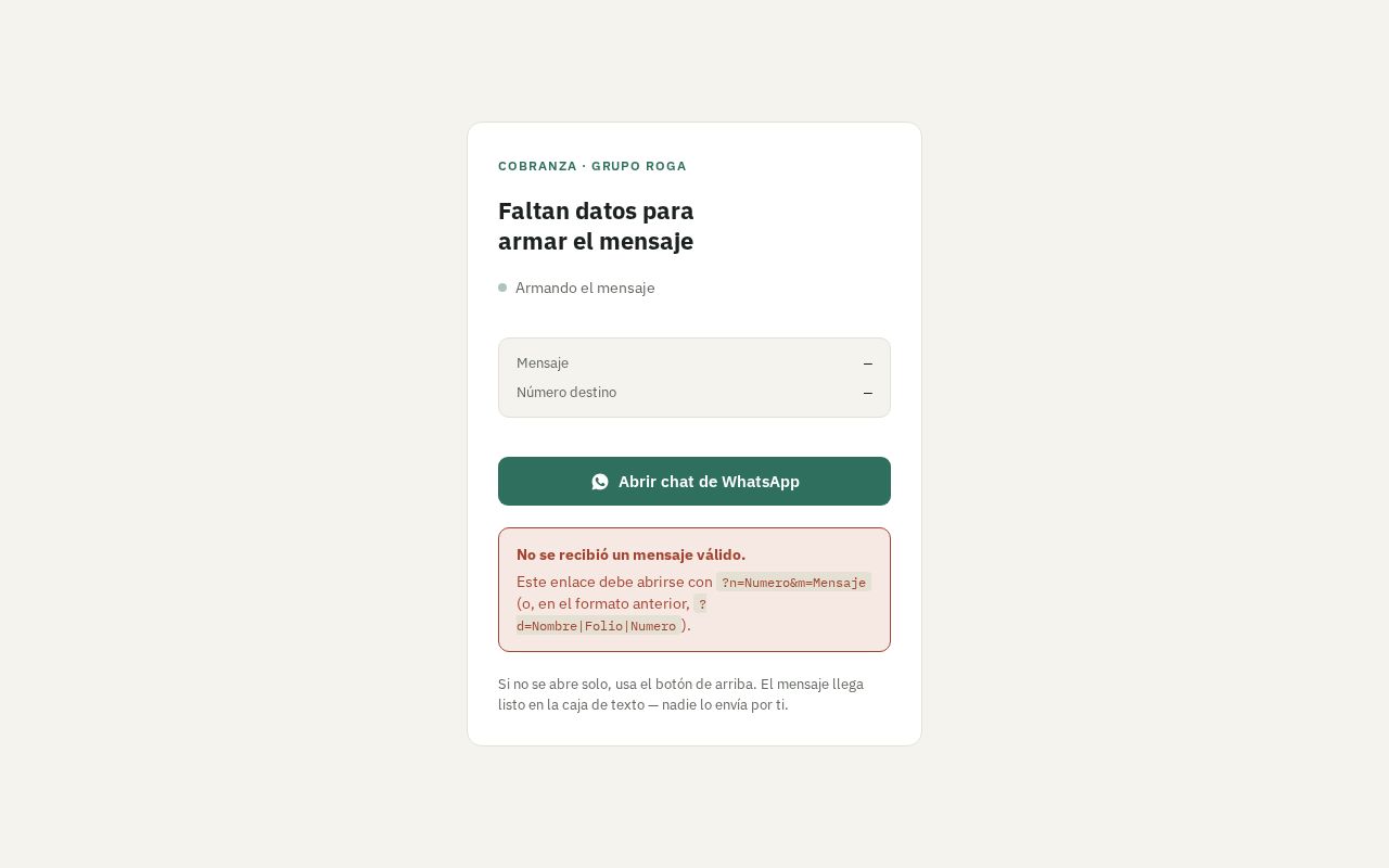 Preview of Roga Cobranza Redirect Test