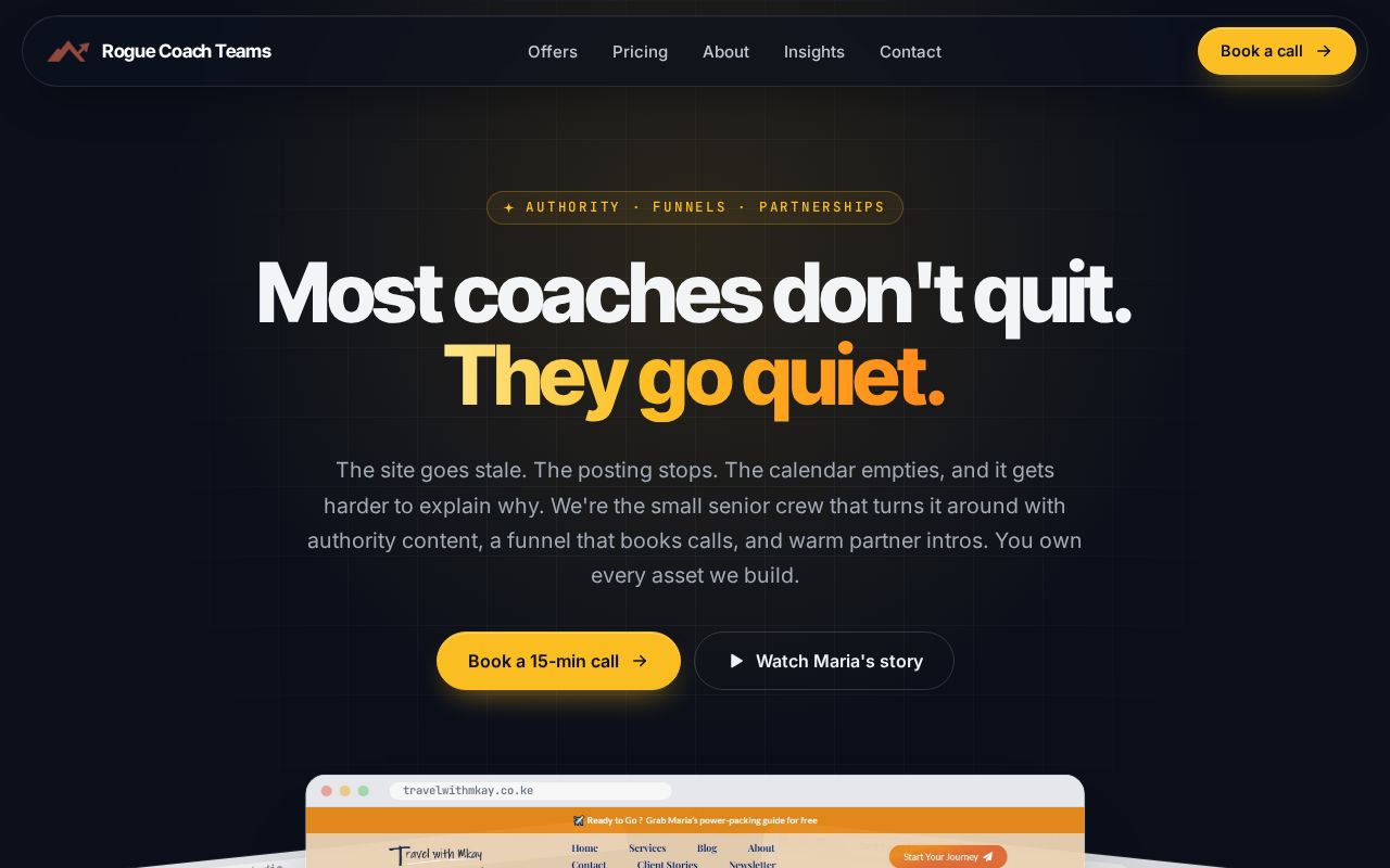 Preview of Rogue Coach Teams