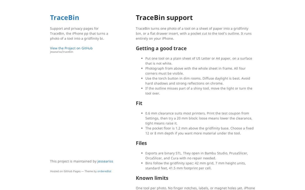 Preview of Tracebin