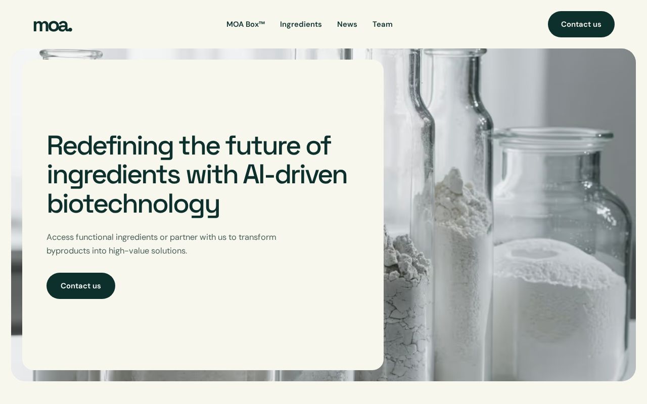 Preview of MOA Foodtech Redesign