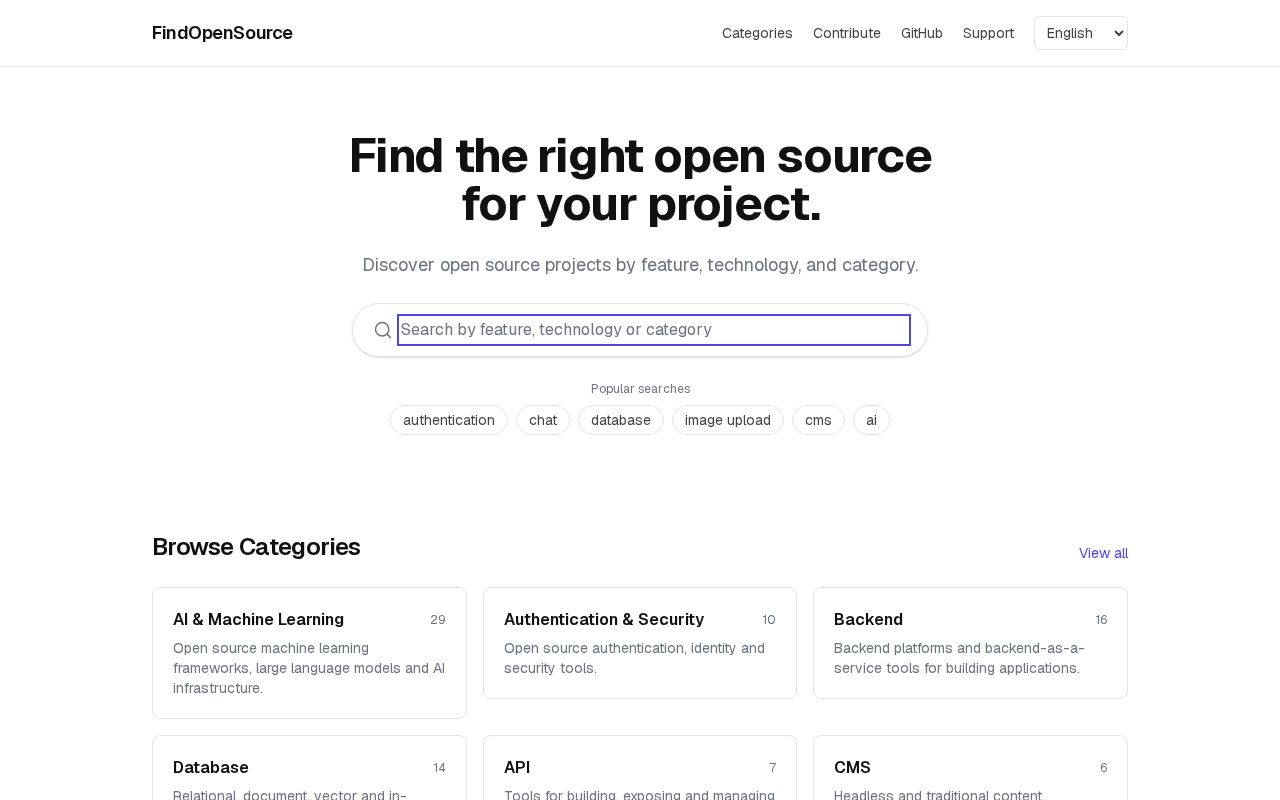 Preview of FindOpenSource