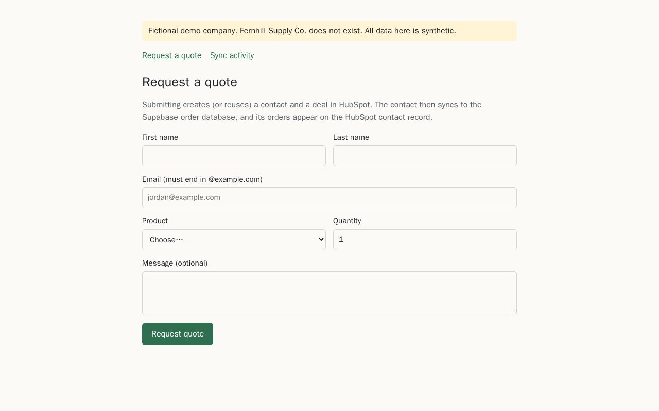 Preview of Hubspot Sync
