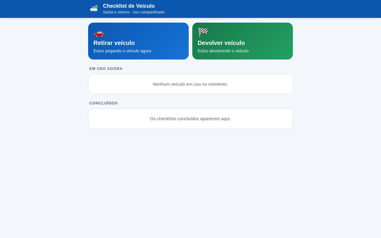 Preview of Checklist Veiculo
