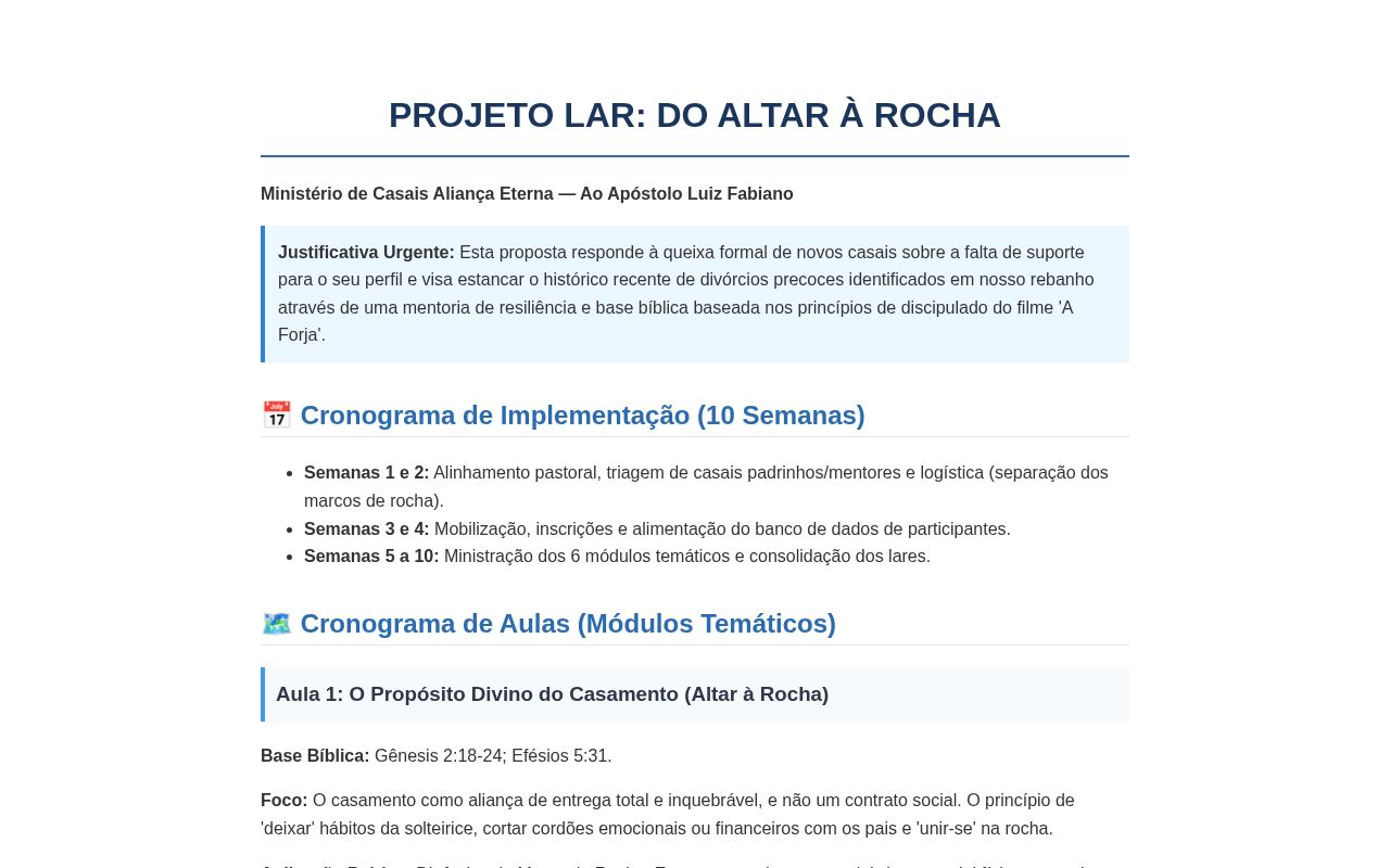 Preview of Projeto Lar