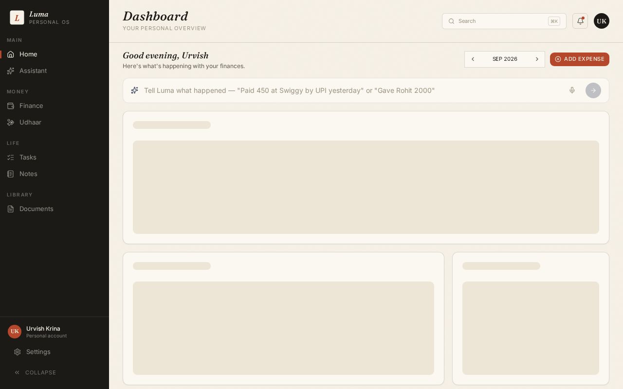 Preview of Luma Web App