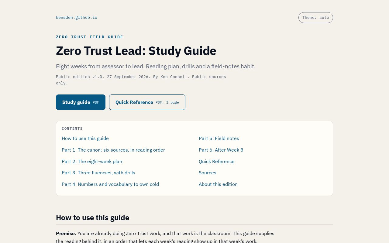 Preview of Zero Trust Accelerator: Field Guide