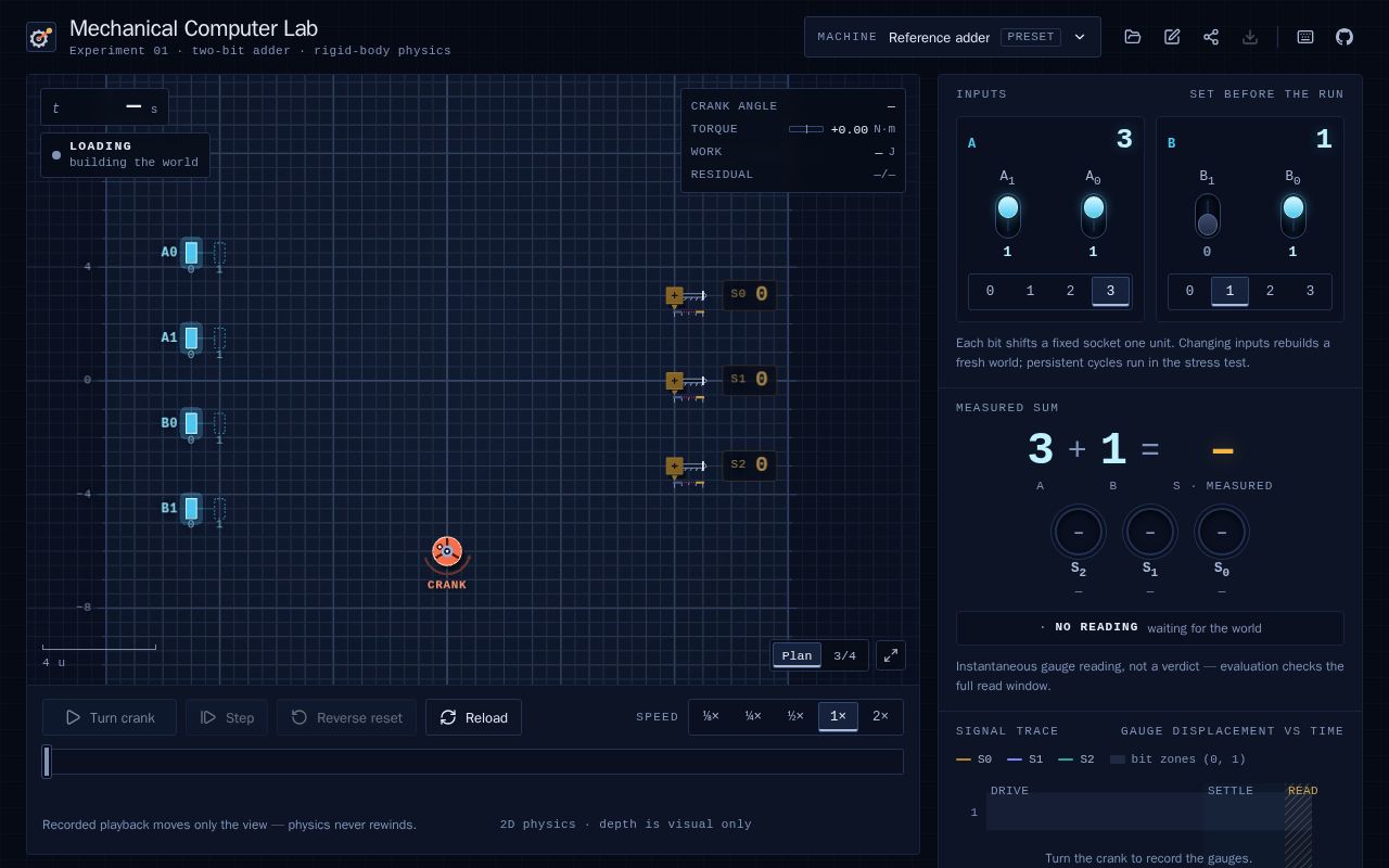 Preview of Mechanical Computer Lab