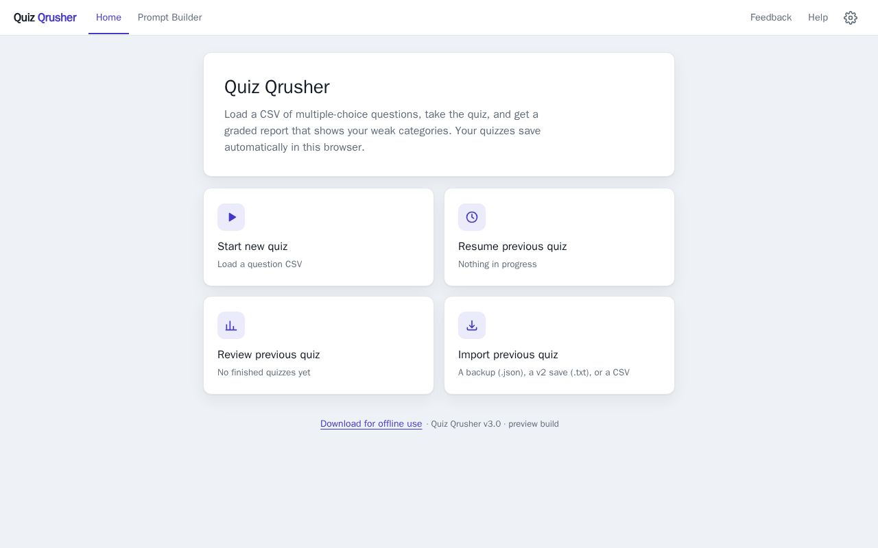 Preview of Quiz Qrusher