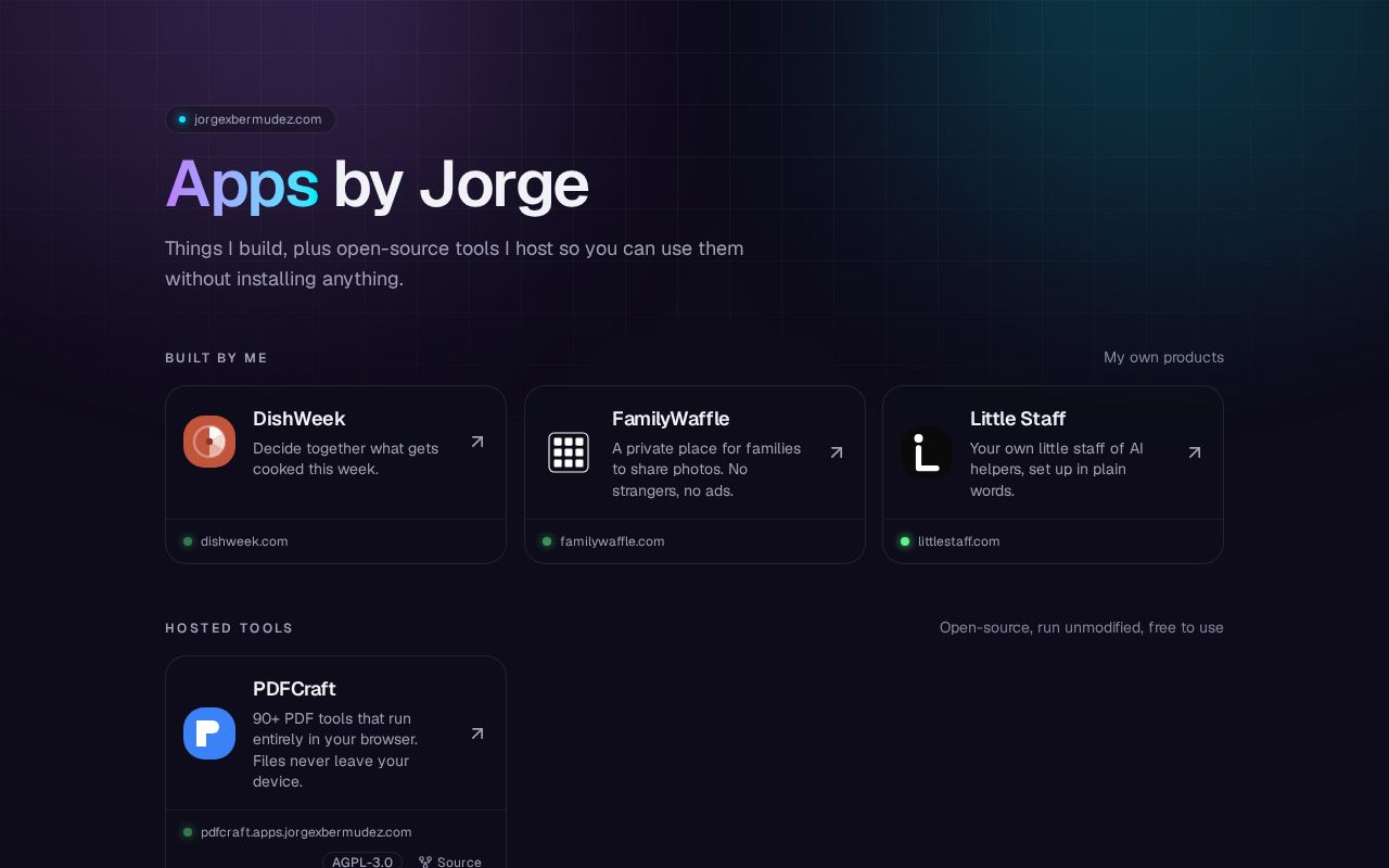 Preview of Apps by Jorge