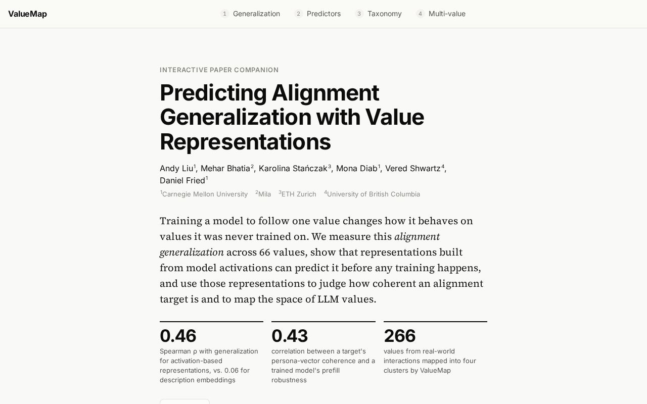 Preview of Valuegeneralization