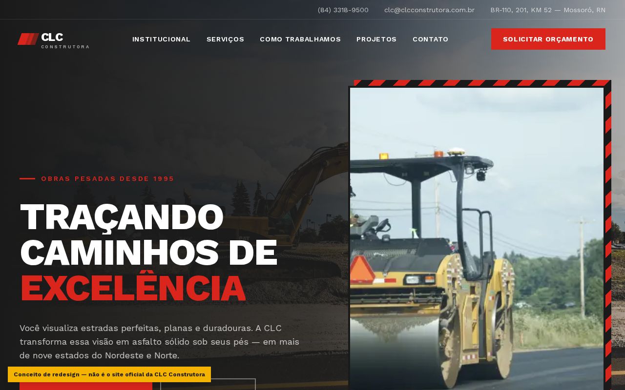 Preview of Clc Construtora Redesign