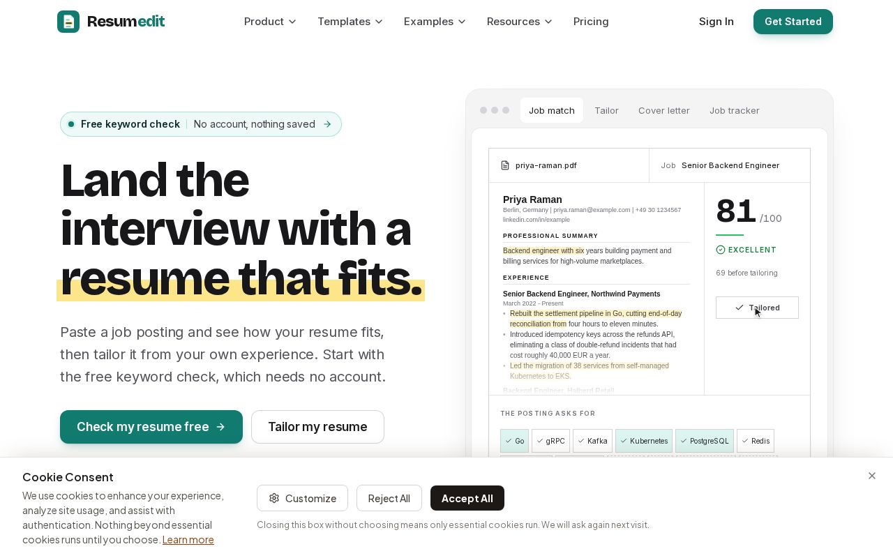 Preview of Resumedit