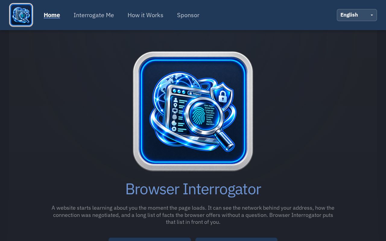 Preview of Browser Interrogator