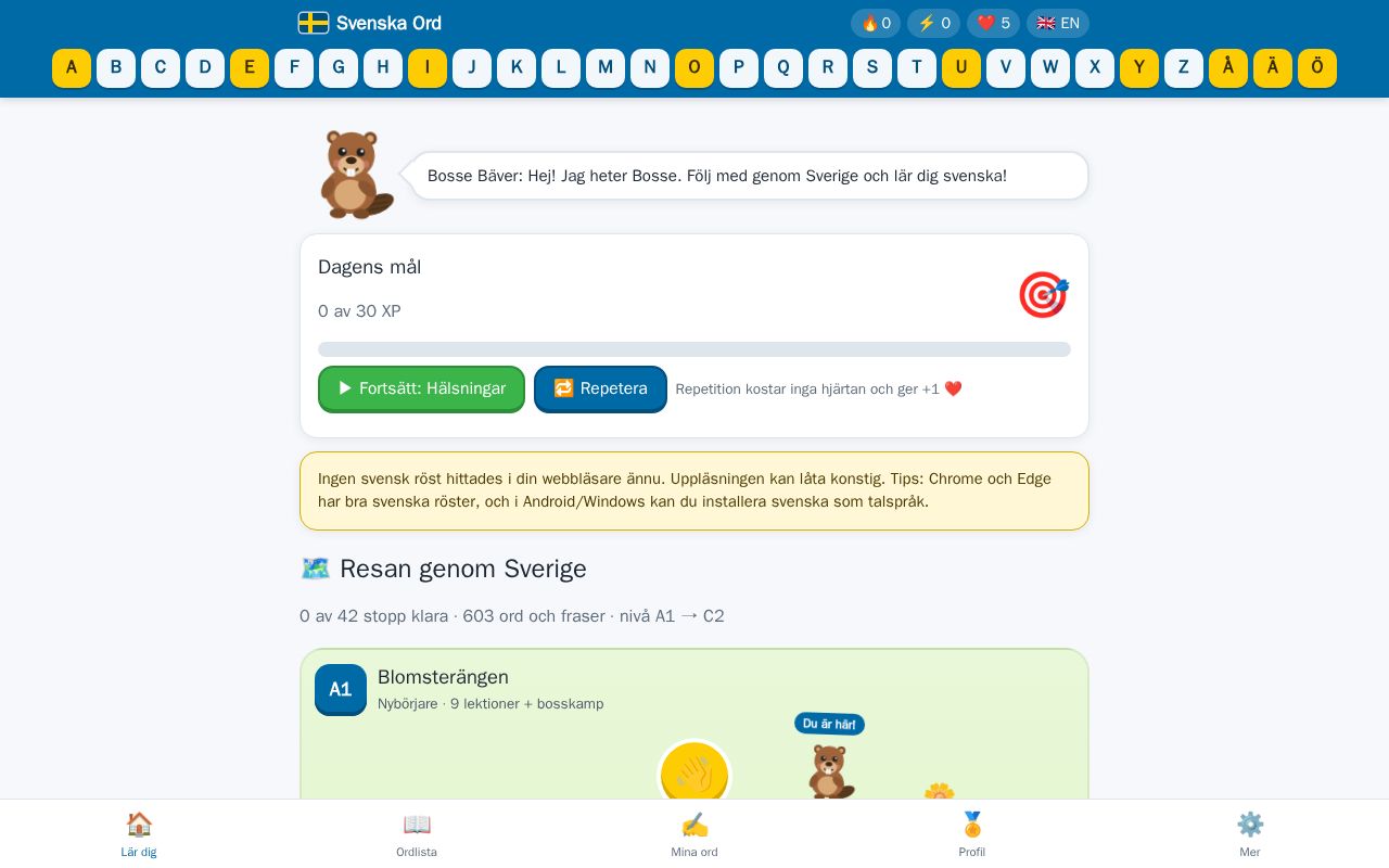 Preview of Svenska Ord