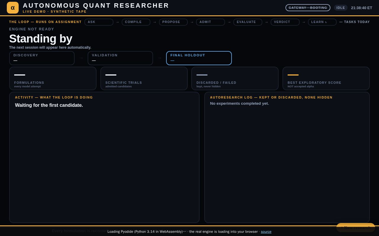 Preview of Autonomous Quant Researcher