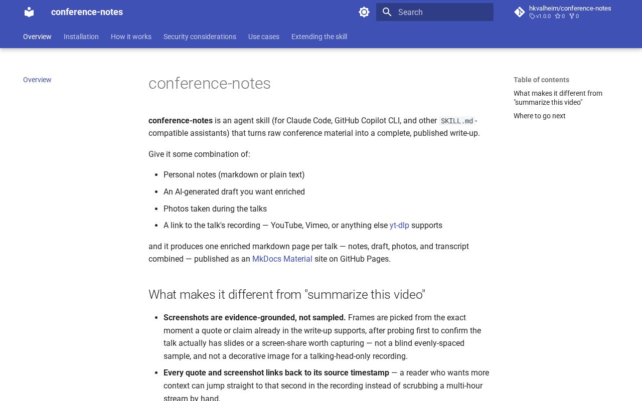Preview of Conference Notes