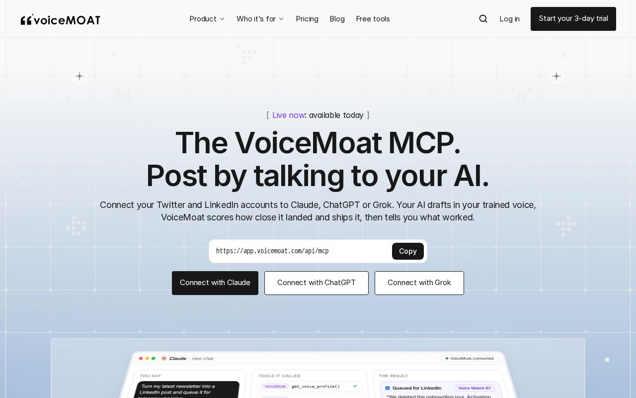 Preview of Voicemoat Mcp