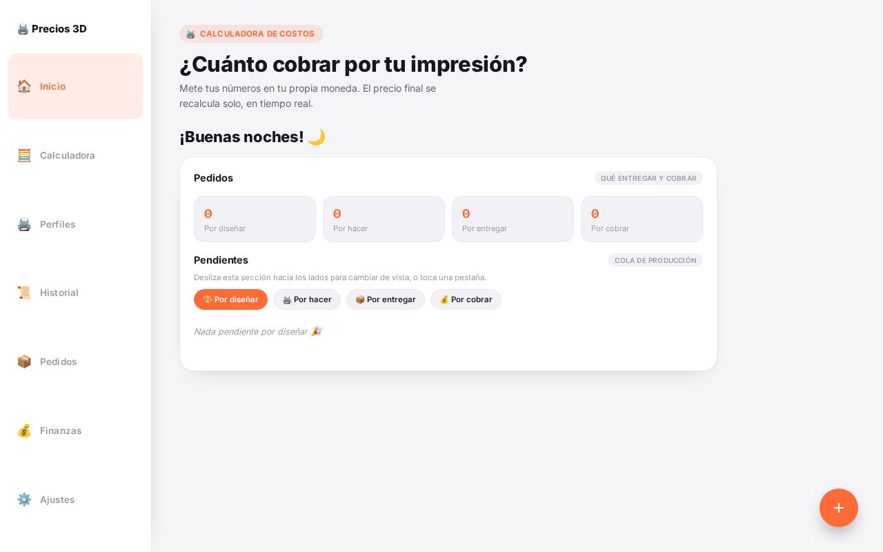 Preview of Calculadora Precios 3d