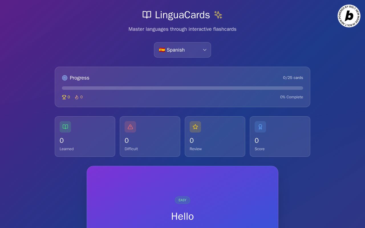 Preview of LinguaCards