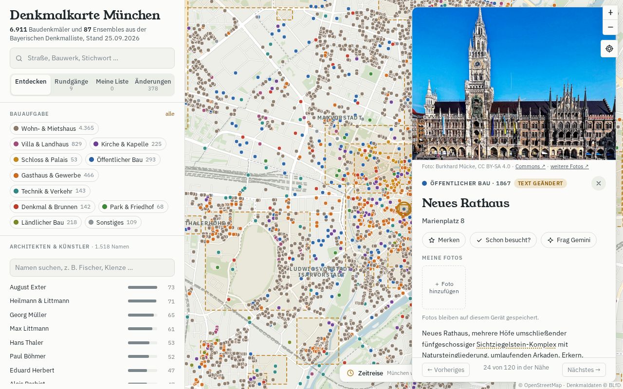 Preview of Denkmalkarte Muenchen