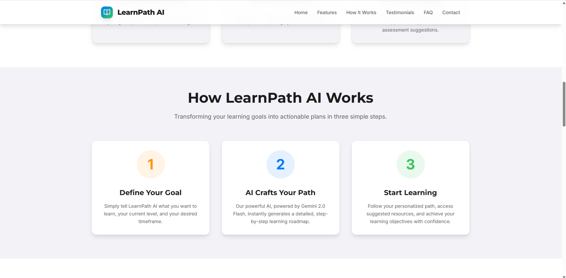 Preview of LearnPath AI