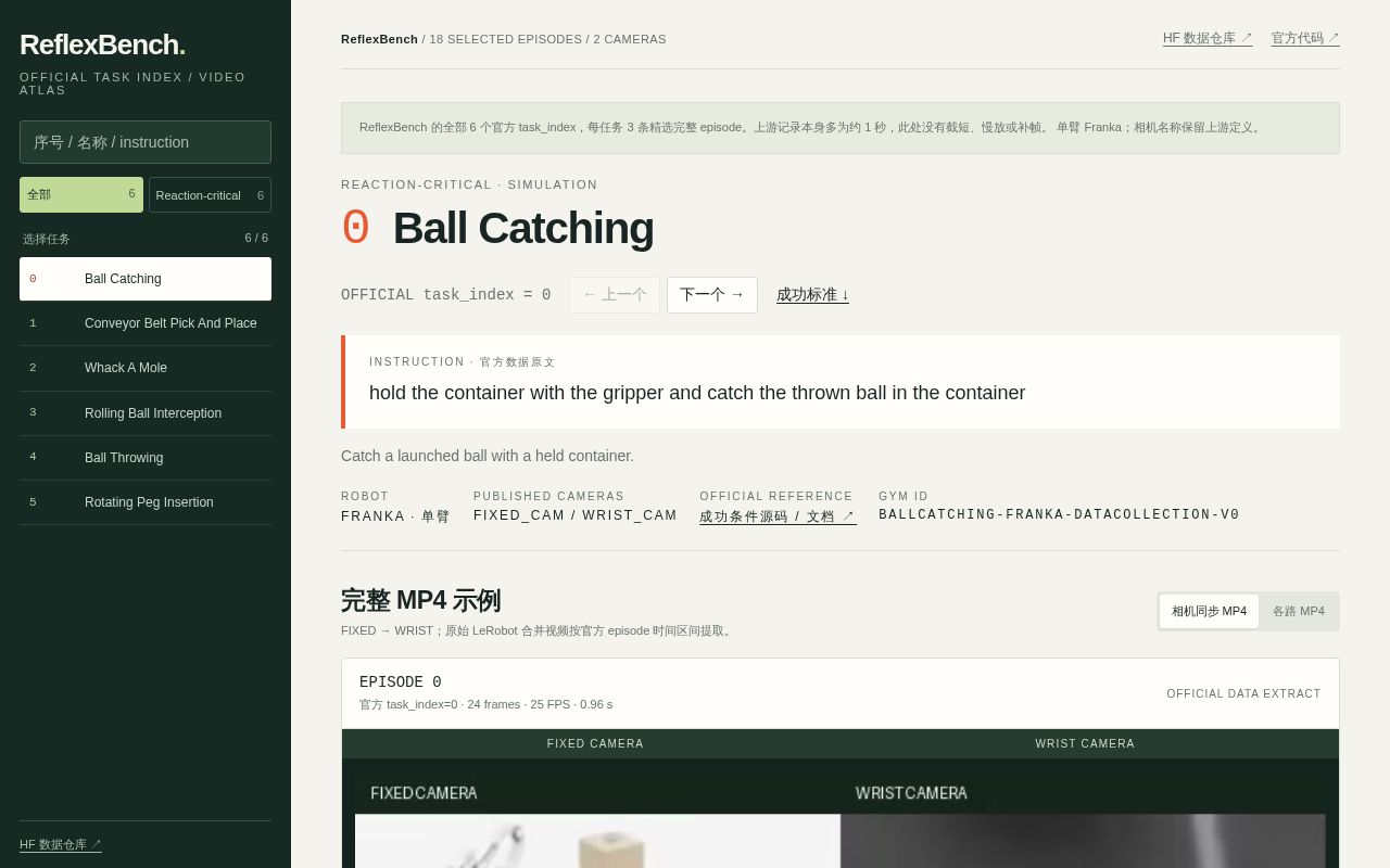 Preview of ReflexBench Task Examples
