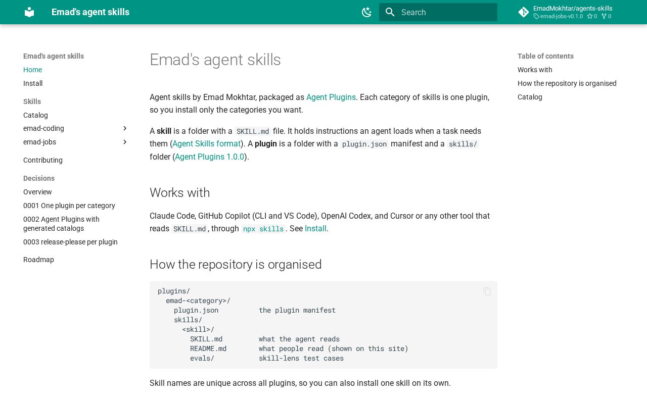 Preview of Emad's agent skills