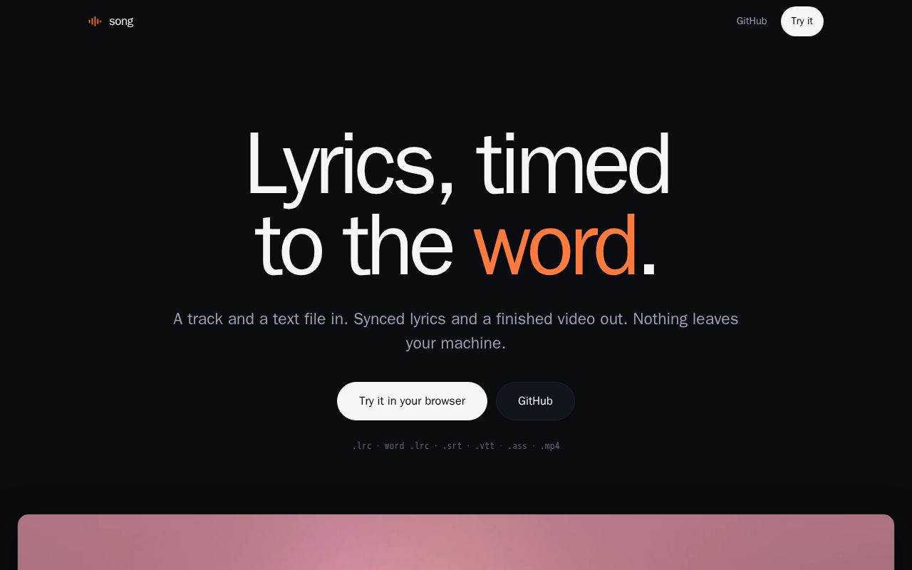 Preview of Song