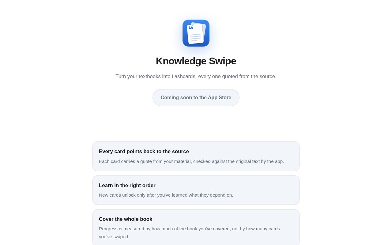 Preview of Knowledgeswipe Legal