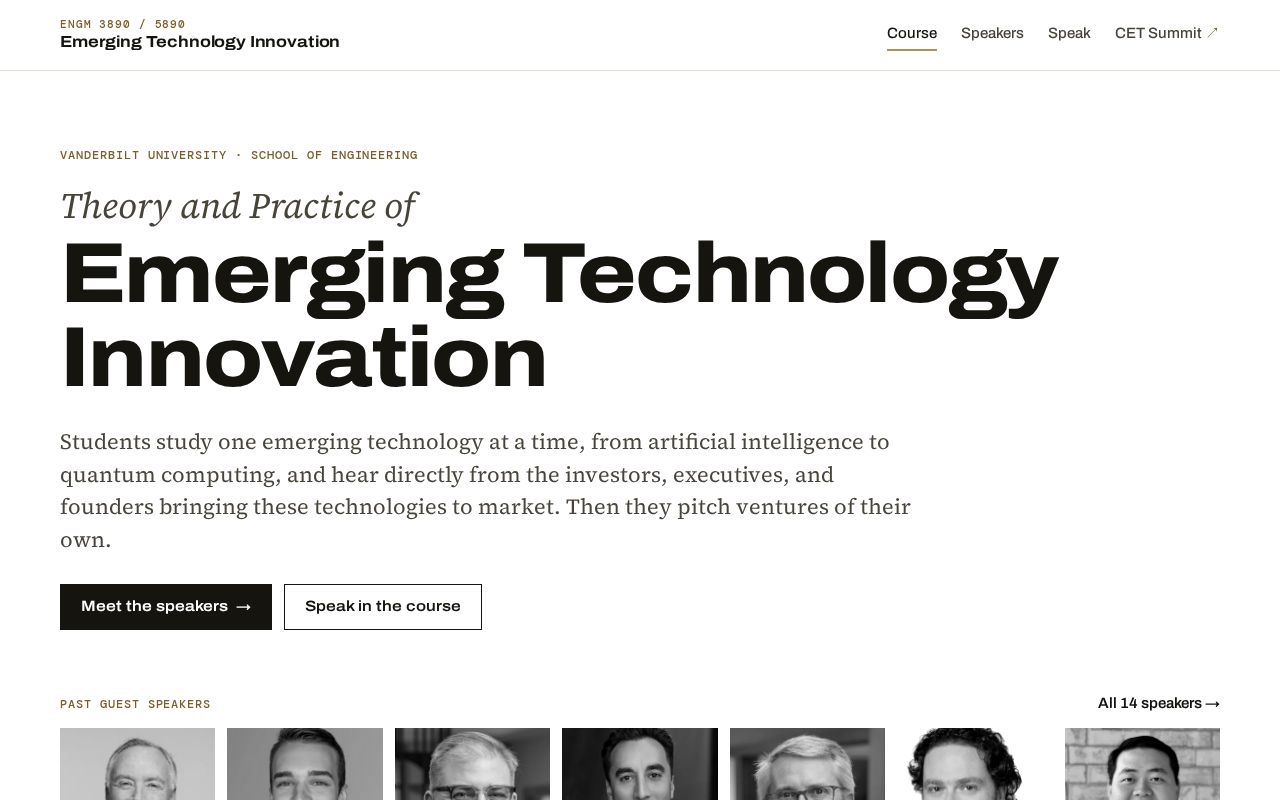 Preview of Emerging Technology
