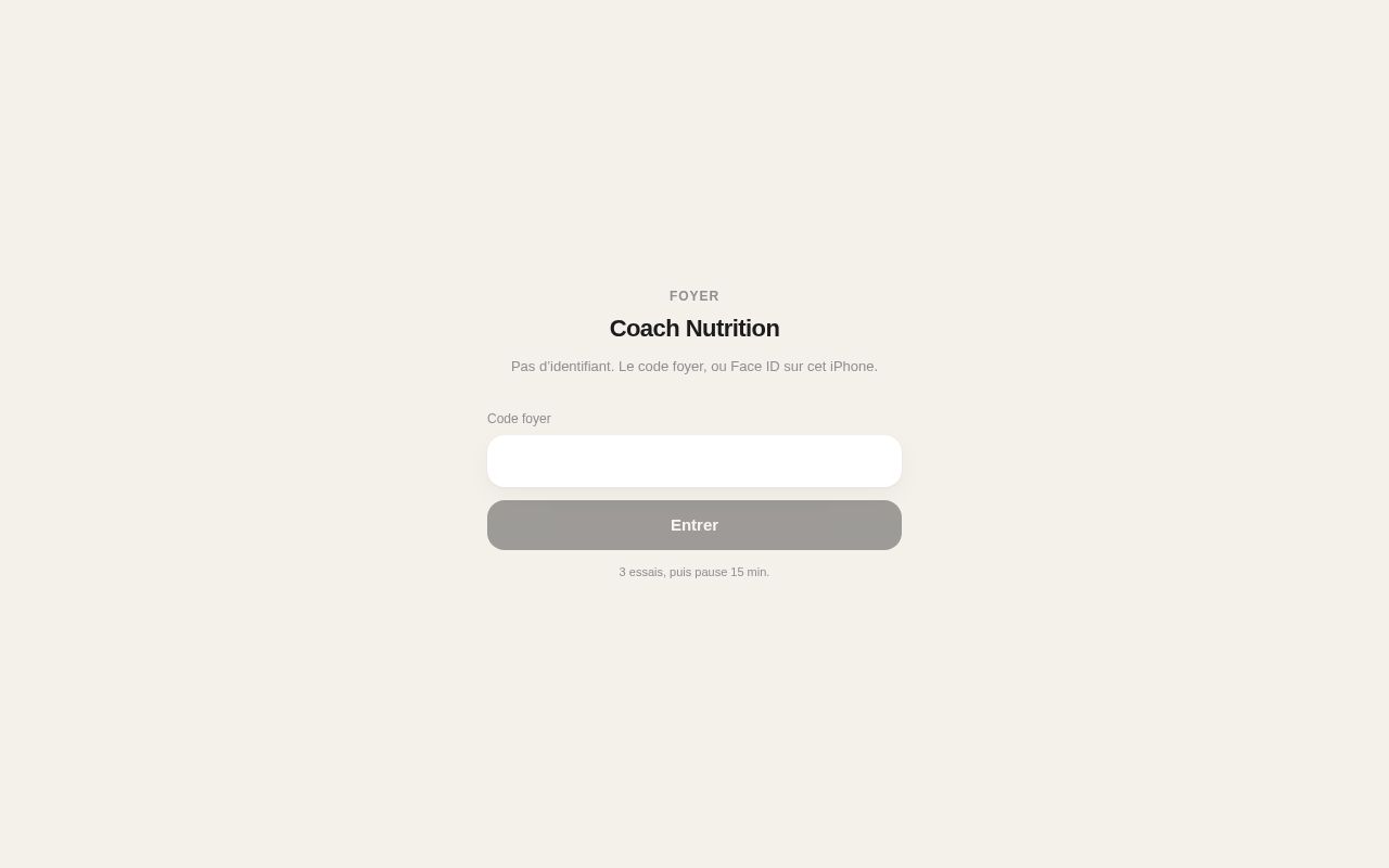 Preview of Coach Nutrition