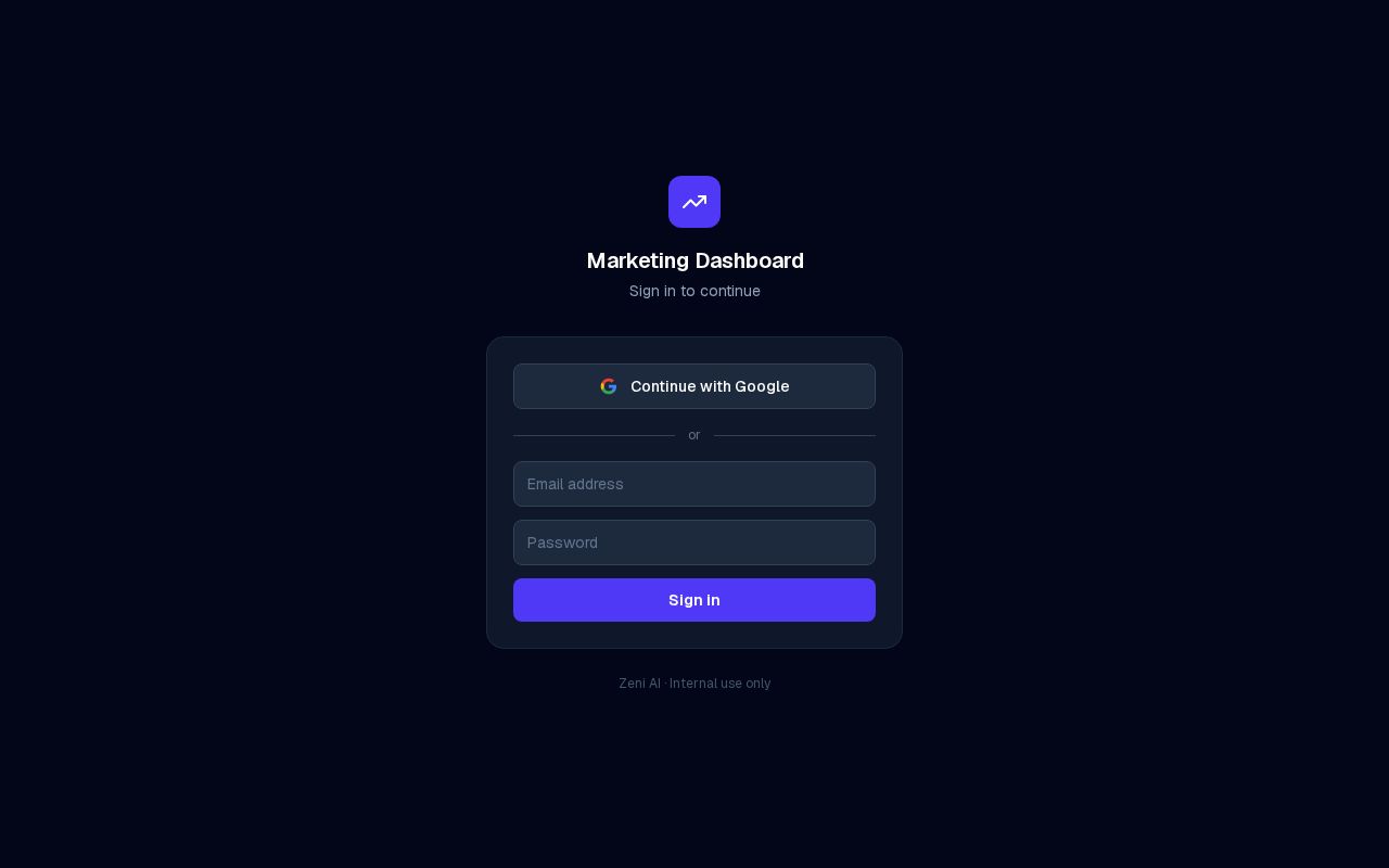 Preview of Marketing Dashboard