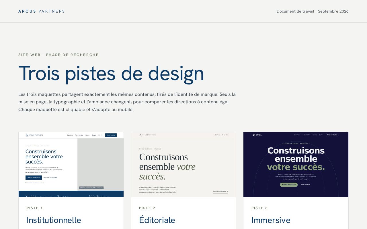 Preview of Arcus Presentation
