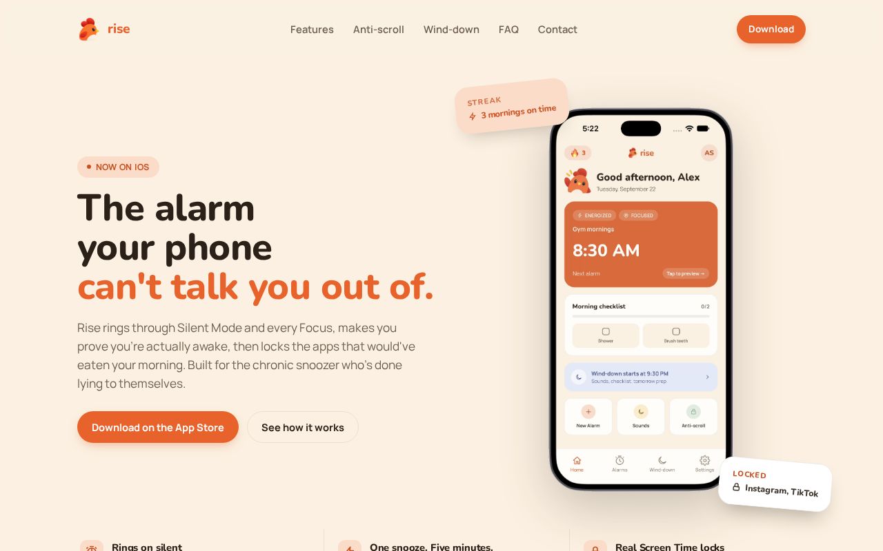 Preview of Rise Website