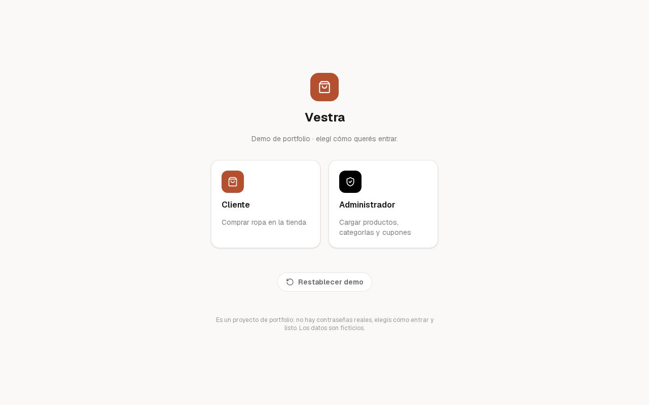Preview of Vestra Demo