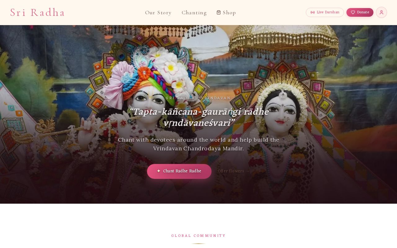 Preview of ChantRadhe - Temple Donation Platform