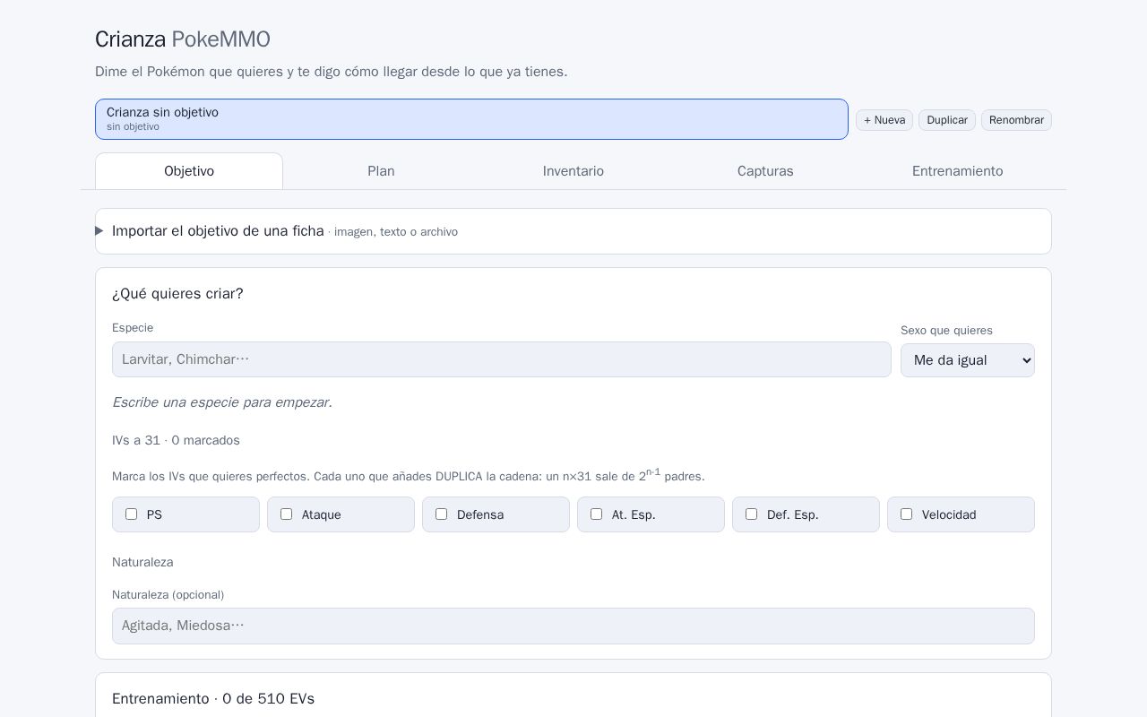 Preview of Crianza PokeMMO