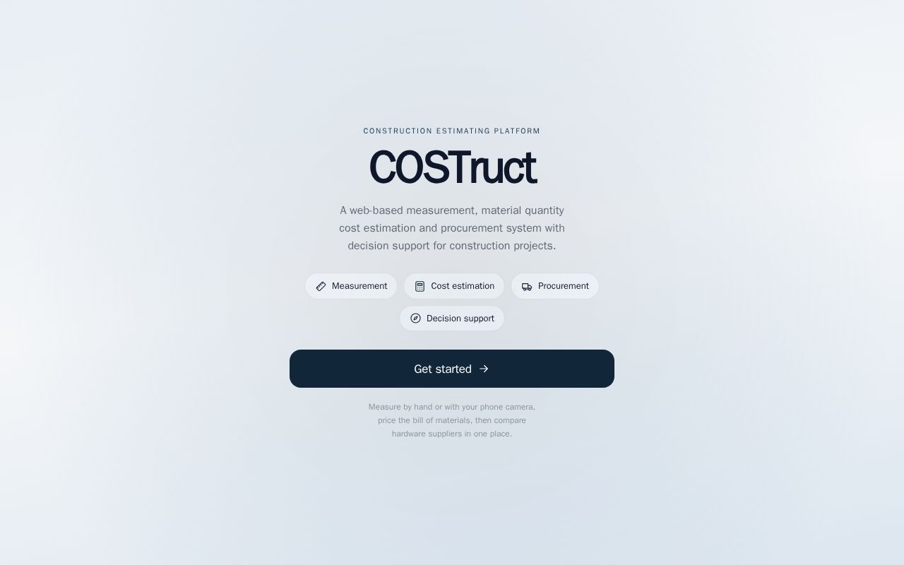 Preview of COSTruct AR Measurement