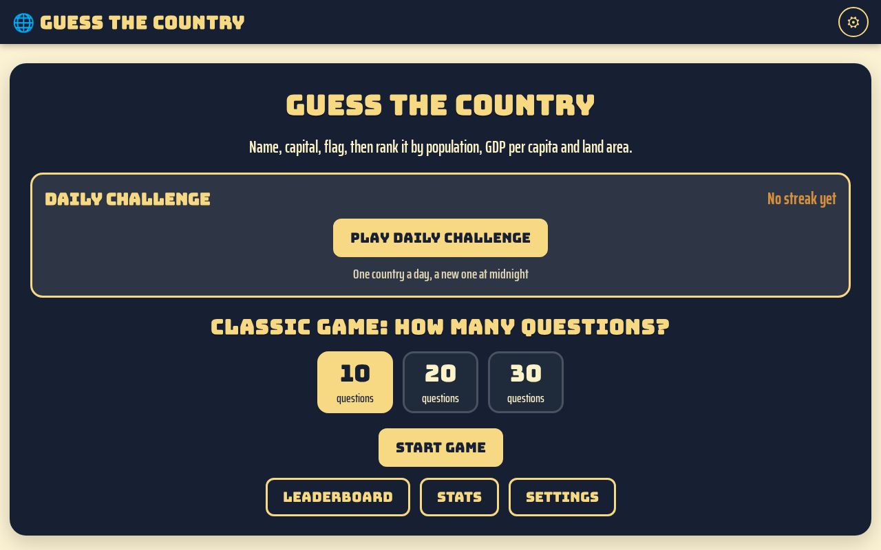 Preview of Guess The Country