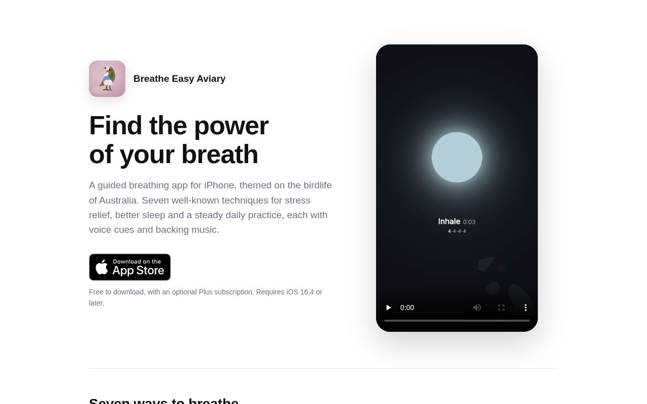 Preview of Breathe Easy Aviary