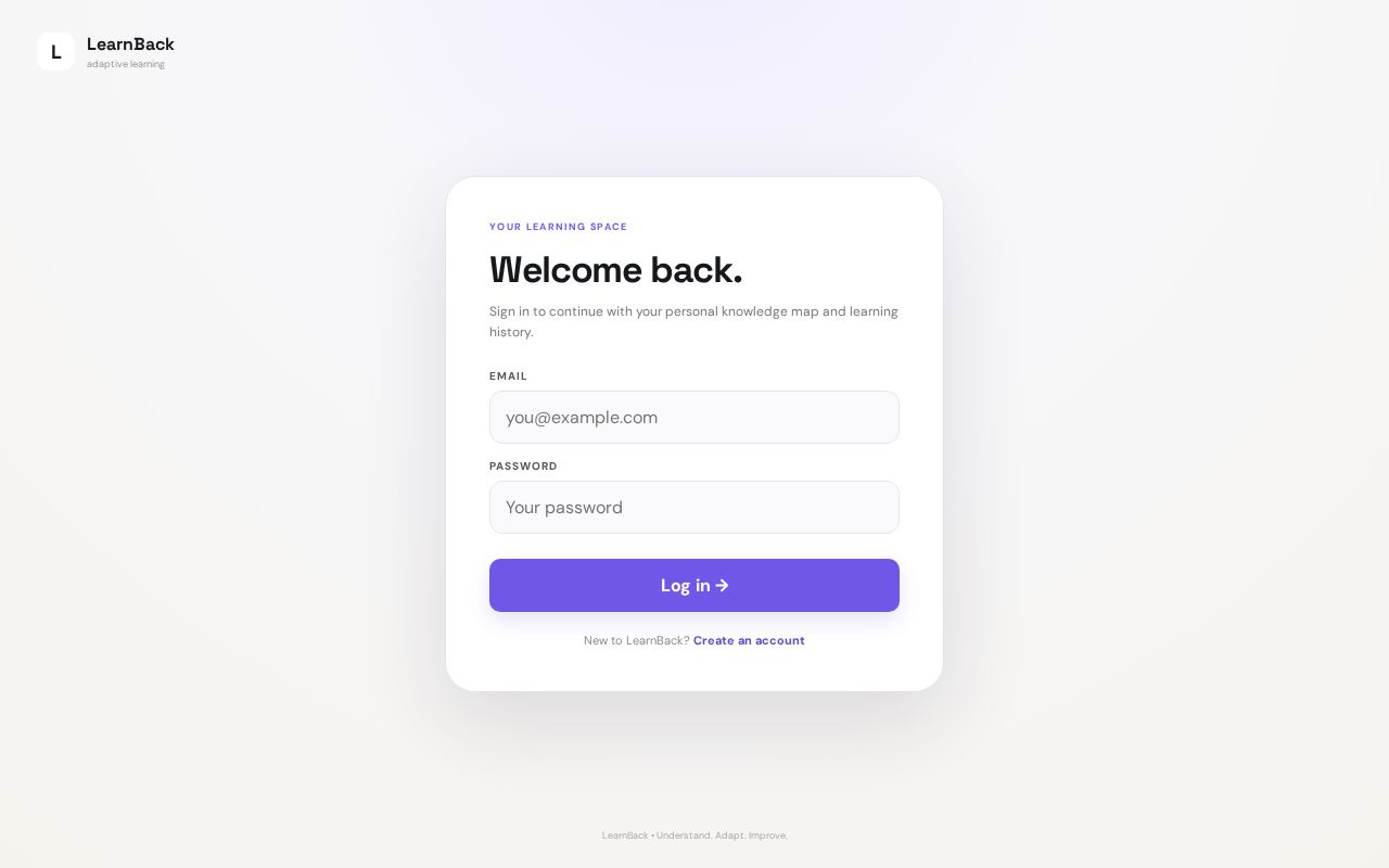 Preview of LearnBack