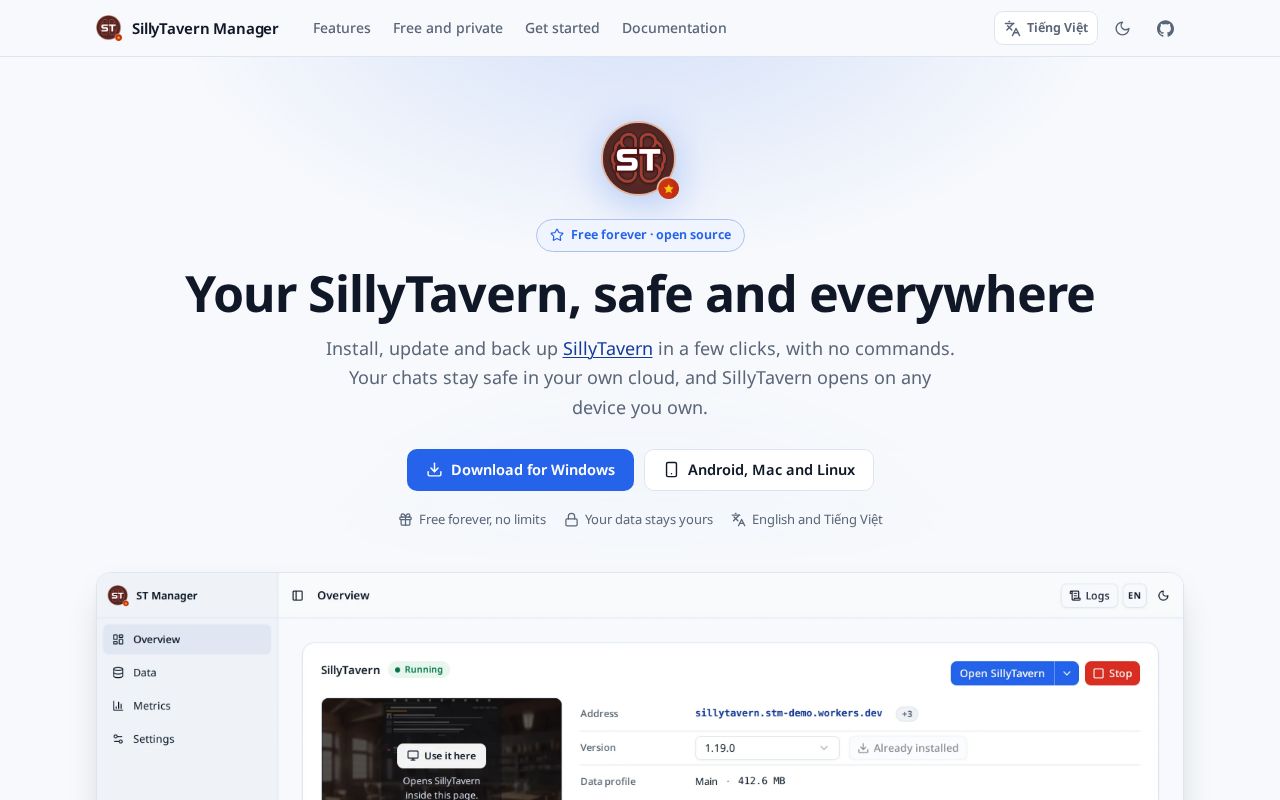 Preview of SillyTavern, safe and everywhere