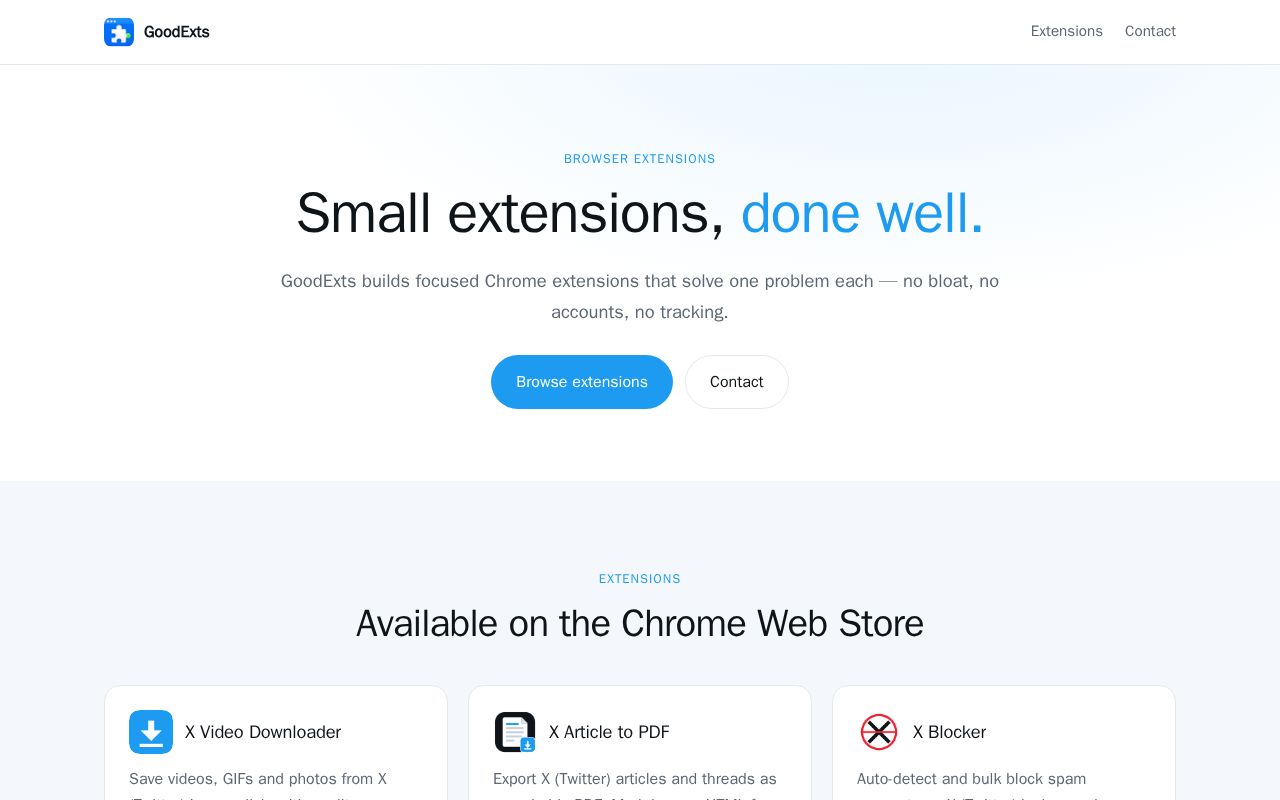 Preview of X Quick Blocker