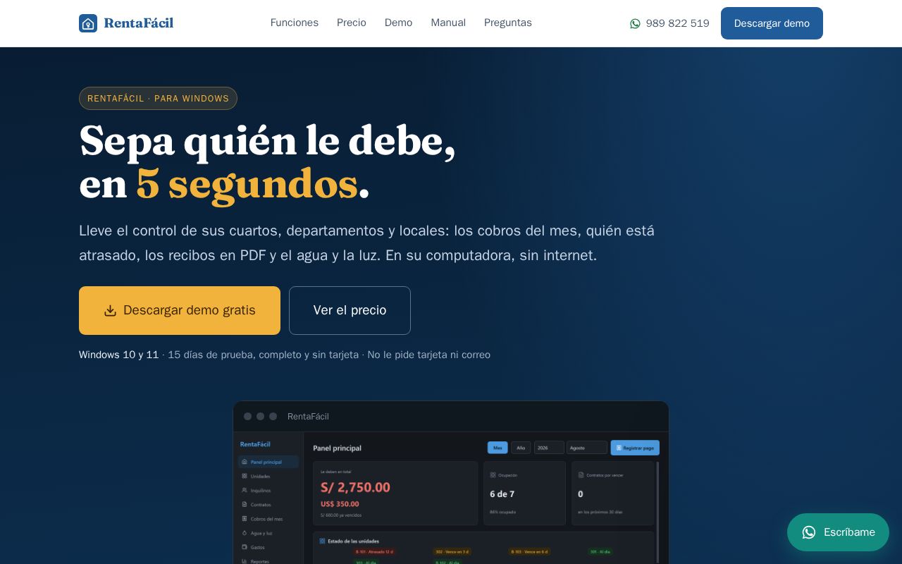 Preview of RentaFácil