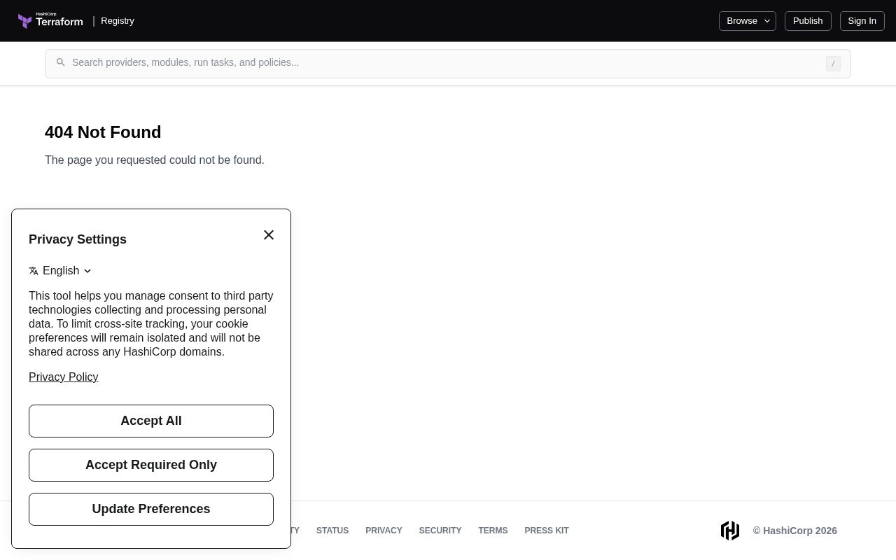 Preview of Terraform Registry