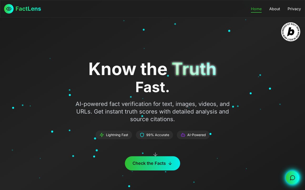 Preview of FactLens.Ai