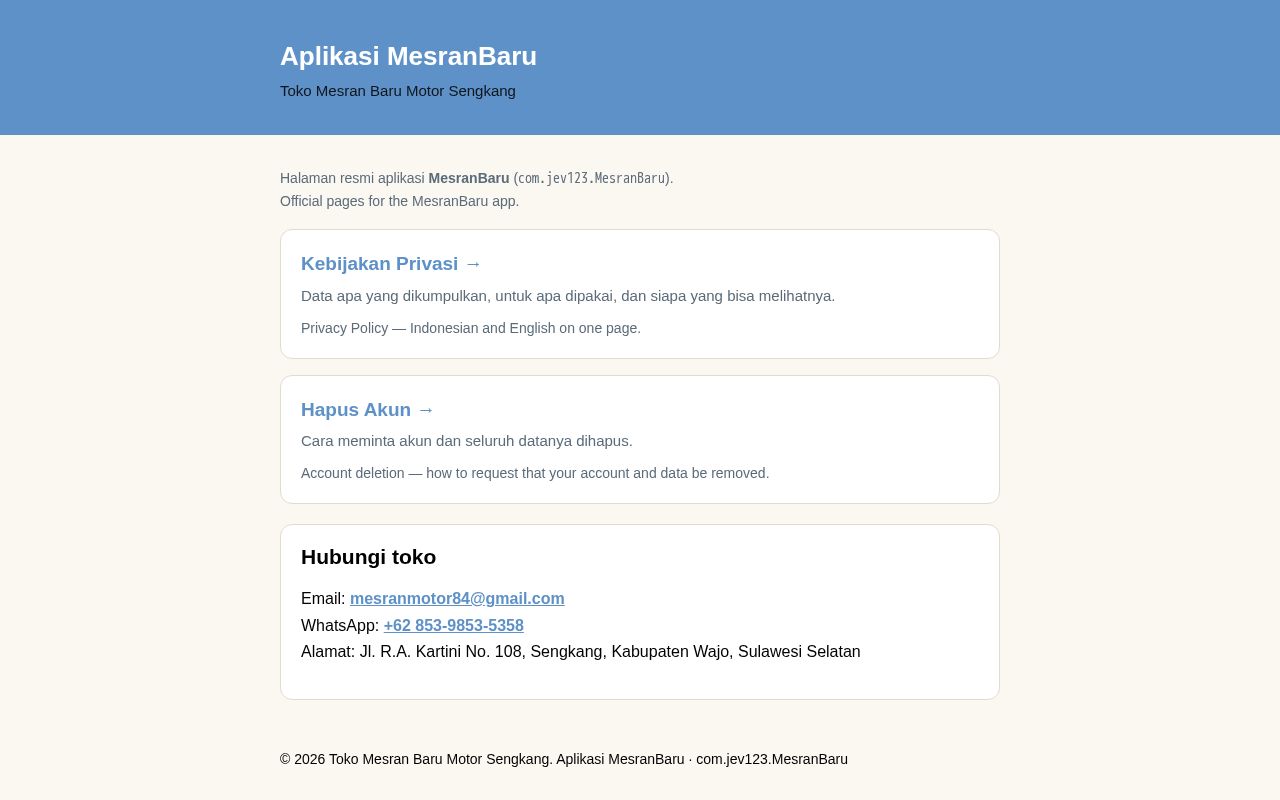 Preview of Mesranbaru Legal