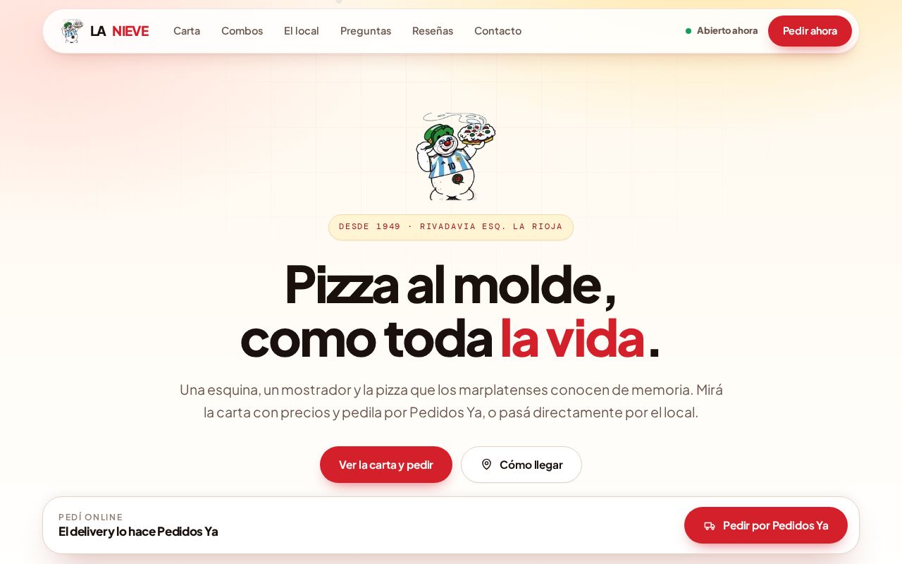 Preview of pagina web de la nieve