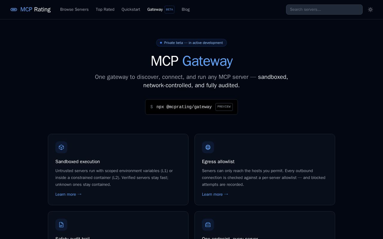 Preview of Mcp Gateway