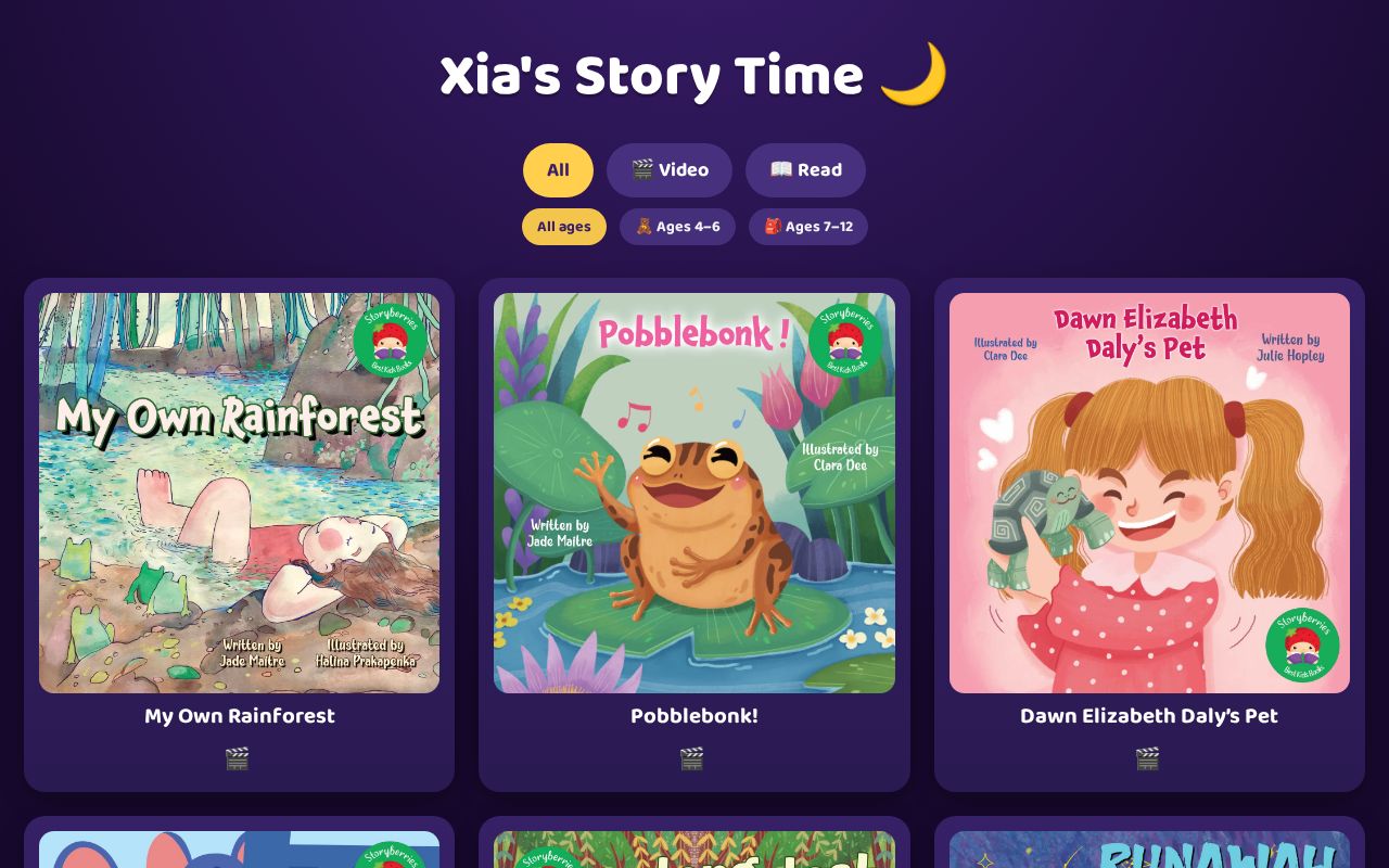 Preview of Xias Story Time